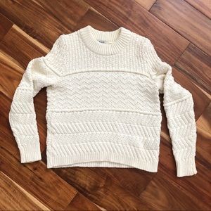 Madewell Cable Knit Pullover Sweater Size S